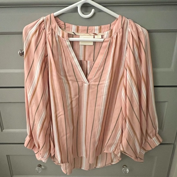 Anthropologie Maeve striped peasant top - Picture 5 of 7